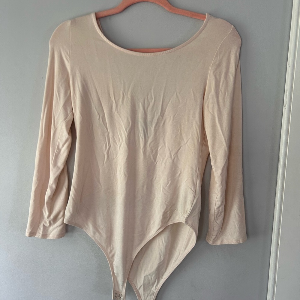 Forever 21 light pink Long Sleeve Bodysuit